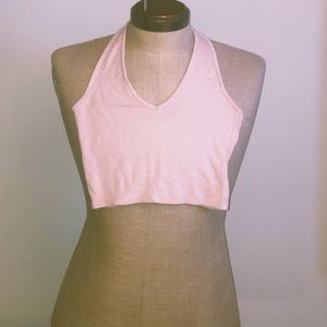 Halter cropped top